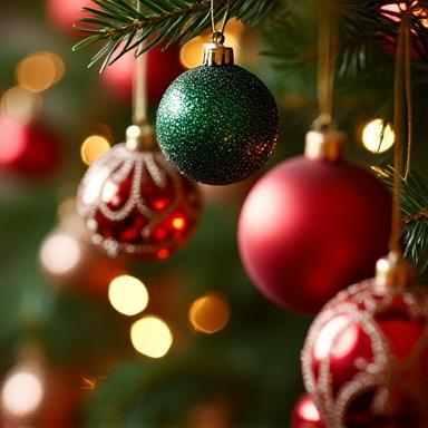 Example of holiday items - Christmas Ornaments