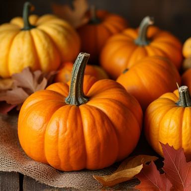 Example of seasonal home decor - Fall Pumpkins